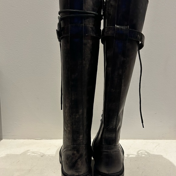 New in box special edition Ann demeulemeester distressed leather knee high boots - Picture 14 of 16